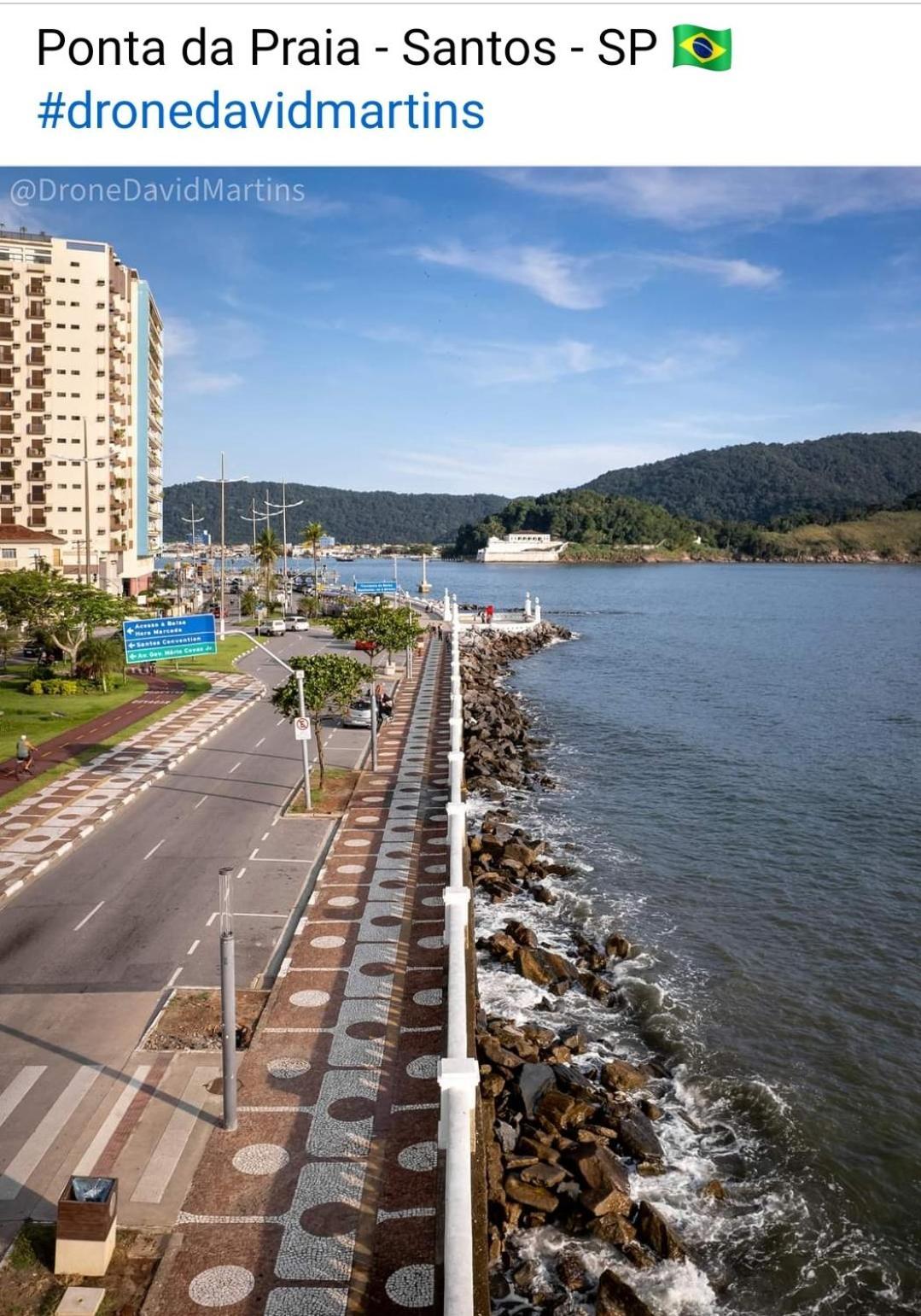 Vista Mar Na Praia Do Gonzaga Santos  Exterior photo